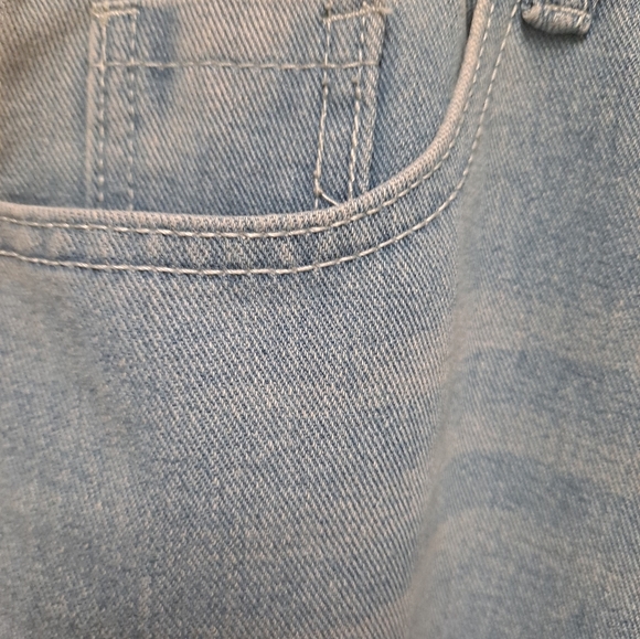 URSIME Blue Jeans Womens Plus Size 4XL Lace Cut Out Patchwork Leg Pants 🔥 - Picture 10 of 14